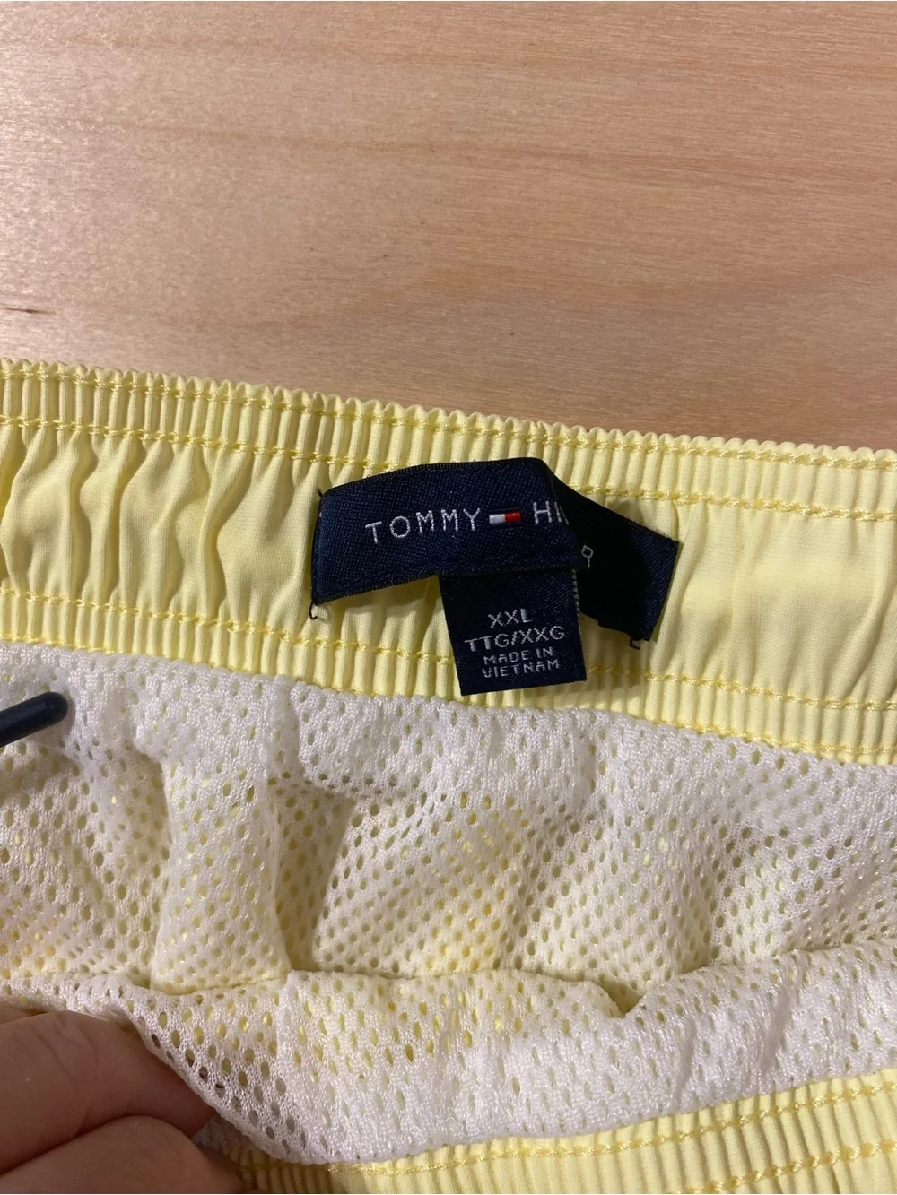 Tommy Hilfiger Yellow & Blue Colorblock Men's Swim Trunks XXL (BM)